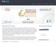 Tablet Screenshot of ictforum.sa